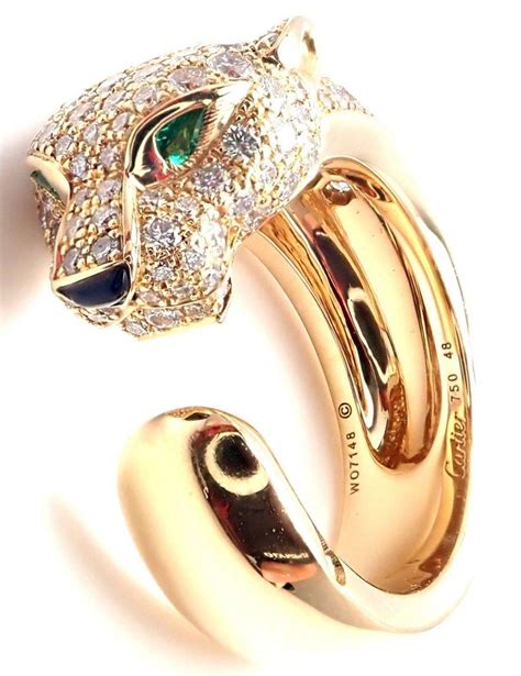 jaguar ring cartier|cartier panthere ring for sale.